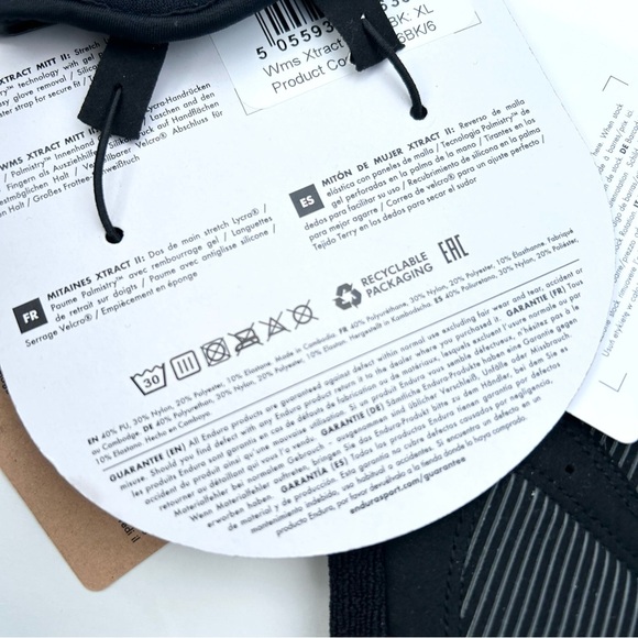 Endura Women’s Xtract Mitt II in Black Sz XL - Picture 4 of 4